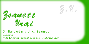 zsanett urai business card